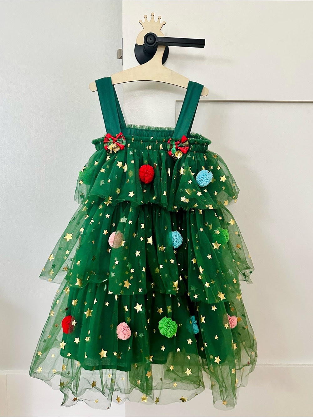 Christmas Tree Tulle Kids Dress